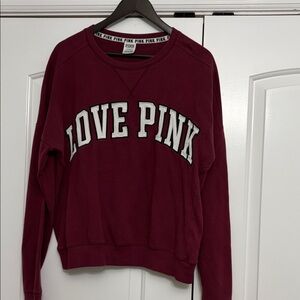 PINK Victoria's Secret Burgundy Sweatshirt